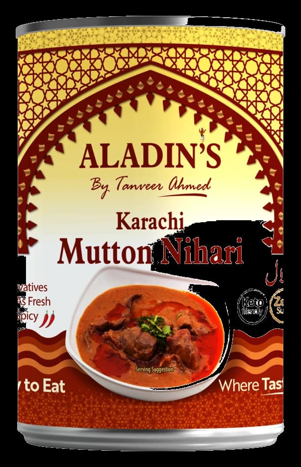 Official ALADIN by Tanveer Ahmed Karachi Mutton Nihari Tin Pack