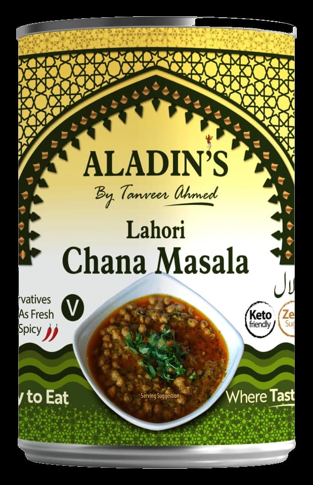 Official ALADIN by Tanveer Ahmed Lahori Chana Masala Tin Pack