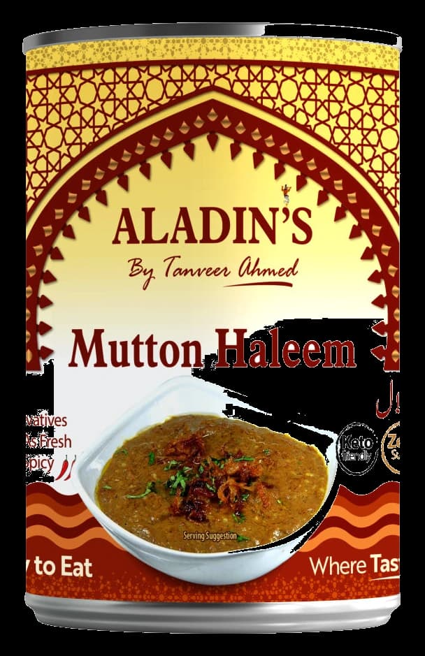 Official ALADIN by Tanveer Ahmed Mutton Haleem Tin Pack
