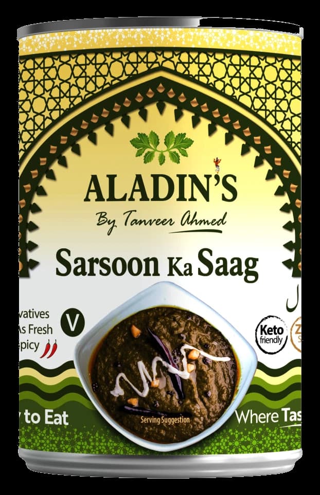 Official ALADIN by Tanveer Ahmed Sarsoon Ka Saag Tin Pack