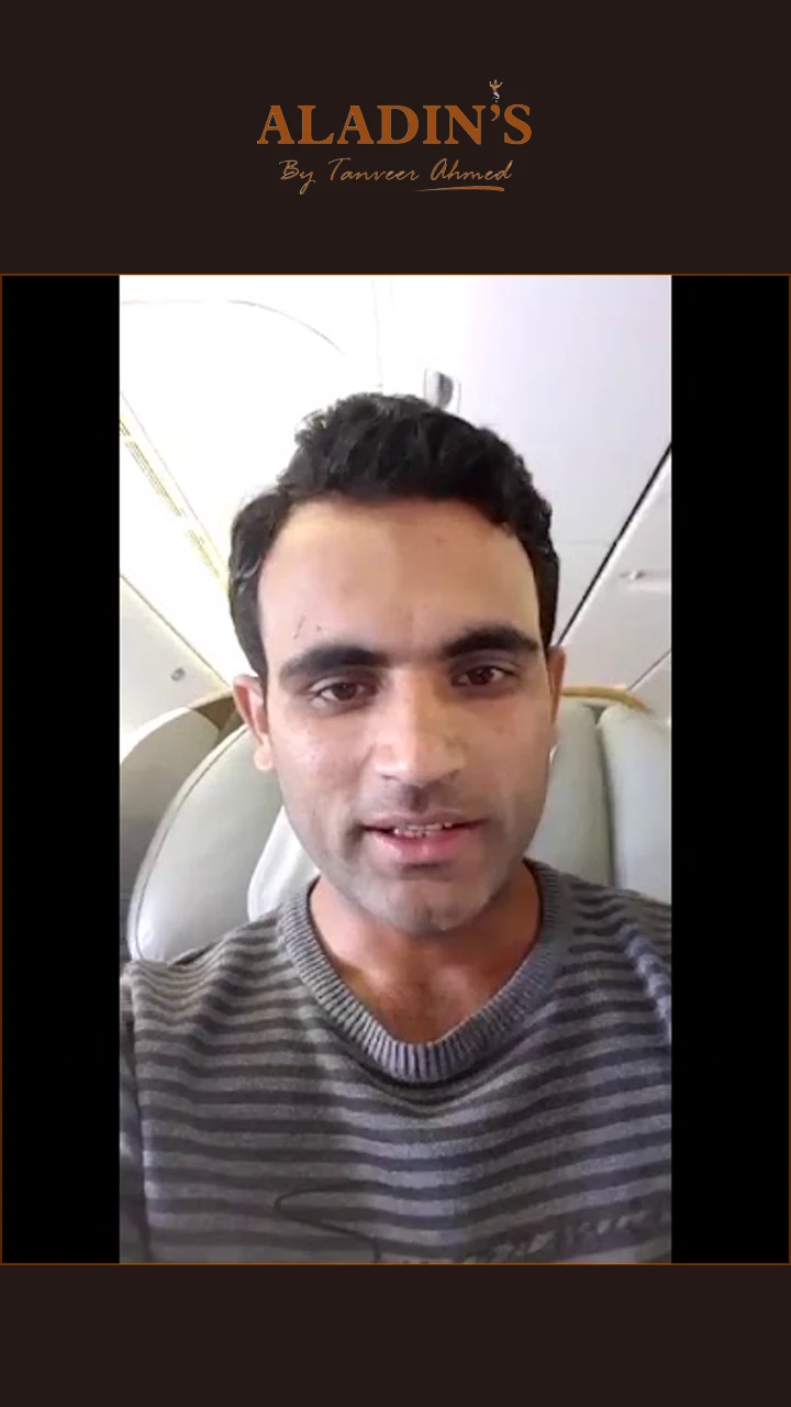 Fakhar Zaman sharing recorded guest feedback