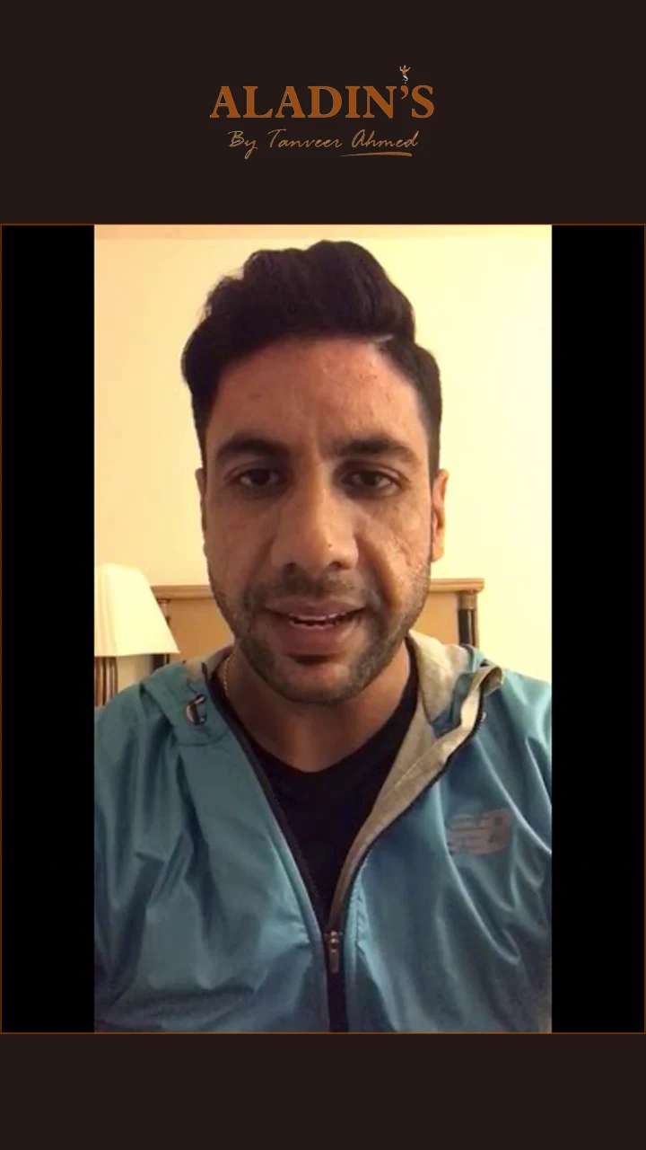 Imran Khan sharing recorded guest feedback